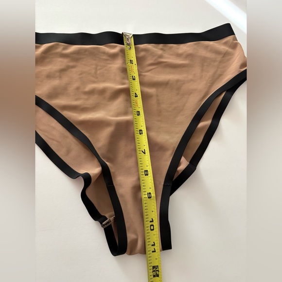 NWOT CUUP Tan and Black high waist Panties size 3 Medium - Picture 7 of 9